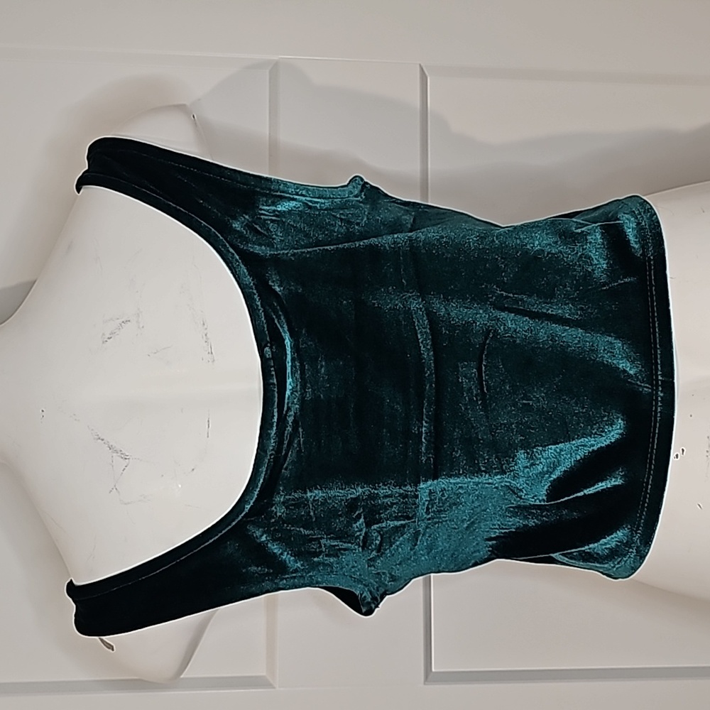 Just Polly New York Emerald Green Corset Style Top - Picture 6 of 10